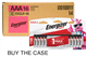Case of AAA Energizer MAX E922LP-16 Alkaline Batteries (12 Cards of 16)