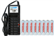 V-868 8 Bay AA & AAA Charger + 8 AA Tenergy NiMH Rechargeable Batteries (2500 mAh)