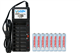 V-868 8 Bay AA & AAA Charger + 8 AAA (1000 mAh) Tenergy NiMH Rechargeable Batteries