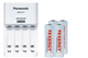 Panasonic BQ-CC17 Smart Battery Charger + 4 AA Tenergy NiMH Rechargeable Batteries (2500 mAh)