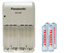 Panasonic BQ-390 Smart Battery Charger + 4 AAA Tenergy NiMH Rechargeable Batteries (1000 mAh)	