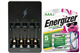 Rayovac AA / AAA Compact Charger + 4 AAA NiMH Energizer 700 mAh Batteries (Low Discharge)