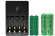 Rayovac AA / AAA Compact Charger + 2 AAA + 2 AA NiMH Rechargeable Batteries  (400 mAh)