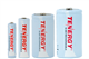 16 AAA (1000 mAh) + 16 AA (2500 mAh) + 8 C (5000 mAh) + 8 D (10000 mAh) Tenergy NiMH Rechargeable Batteries