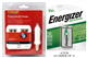 4 Bay 9 Volt Smart Charger + 4 x 9 Volt Energizer Recharge NiMH Batteries (175 mAh)