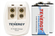 2 Bay 9 Volt Smart Charger + 2 x 9 Volt Tenergy Premium NiMH Batteries (250 mAh)