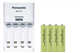 Panasonic BQ-CC17 Smart Battery Charger + 4 AAA NiMH Batteries (900 mAh)	
