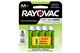 4 x AA NiMH Rayovac 1350 mAh Batteries (Carded)