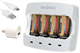Tenergy 4-slot RCR123A USB Charger + 4 x Tenergy RCR123A Batteries (ARLO Certified)