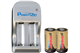 2 x Tenergy RCR123A (16340) 3.7 Volt Lithium Ion Batteries (650 mAh) + 2 Bay Powerizer Smart Charger
