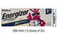 288 x AAA Energizer Industrial Lithium (LN92 / L92) Batteries