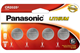 CR2025 Panasonic 3 Volt Lithium Coin Cell Batteries (4 on a Card)