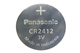 CR2412 Panasonic 3 Volt Lithium Coin Cell Battery